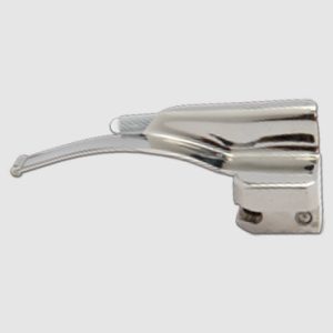 macintosh type curved laryngoscope blades stainless steel, polished finish