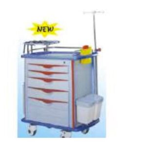 emergency crash cart trolley