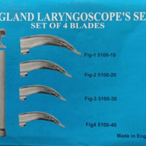 england laryngoscope’s set (4 blades)